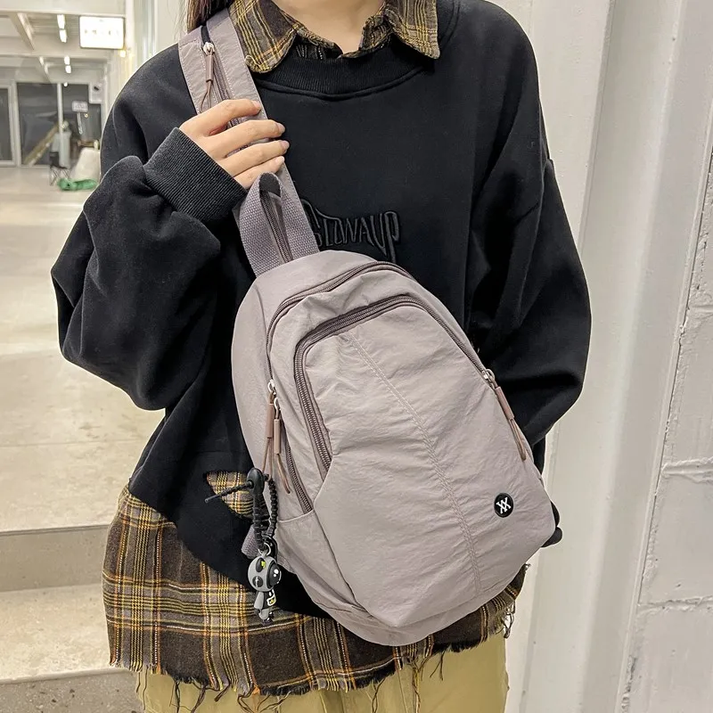 Deli Bear Nylon Fabric Backpack Regular Unisex Egg Yolk Sand\ Black \ Ecru \ Vanilla Cream-13