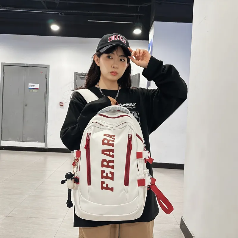 Deli Bear Nylon Backpack Unisex Multicolor-7