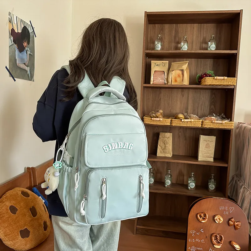 OUZIHUANG Nylon Backpack Women's Multicolor-12