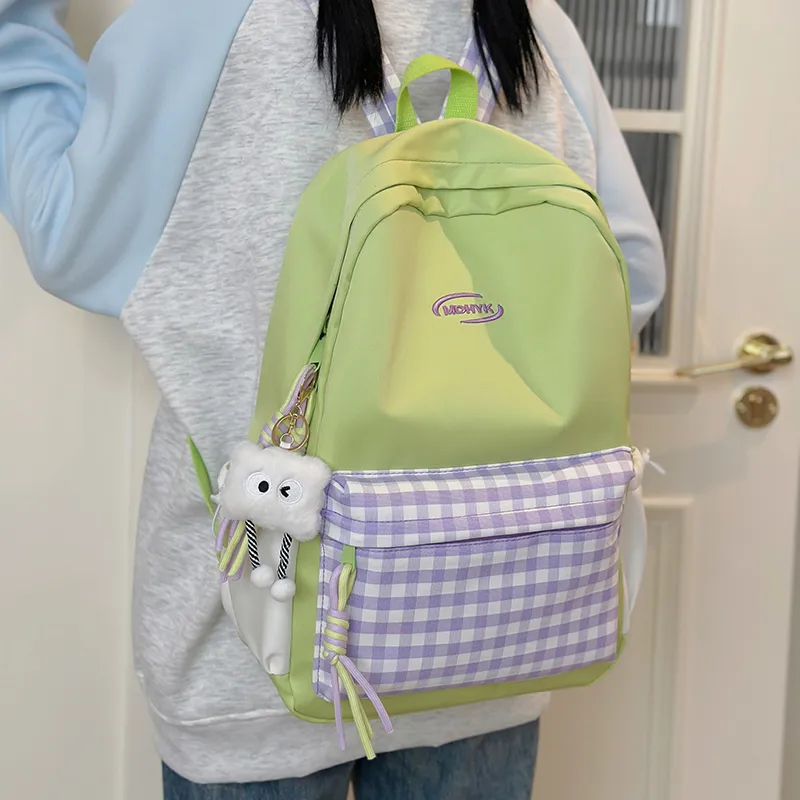 OUZIHUANG Nylon Backpack Women's Multicolor-18