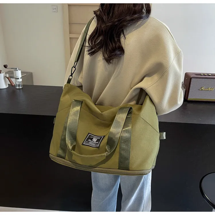 OUZIHUANG Oxford Travel Bag 30L Women's Multicolor-19