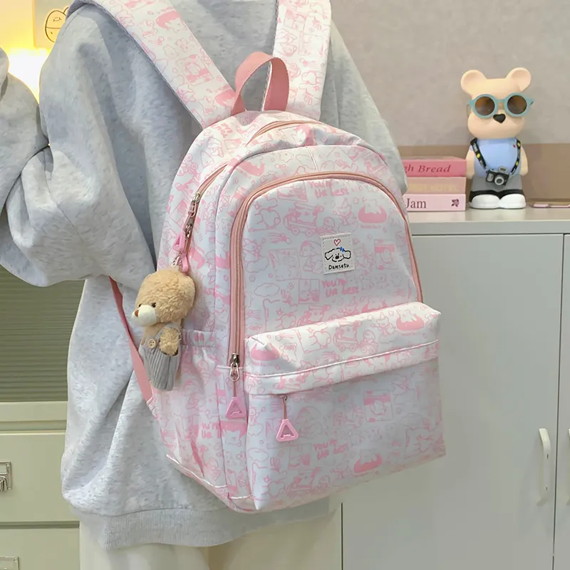 Deli Bear Nylon Backpack Women's Multicolor-4