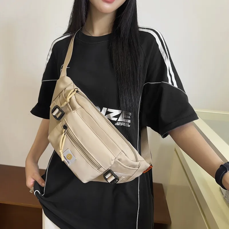 OUZIHUANG Nylon Sling Bag Unisex Multicolor-1