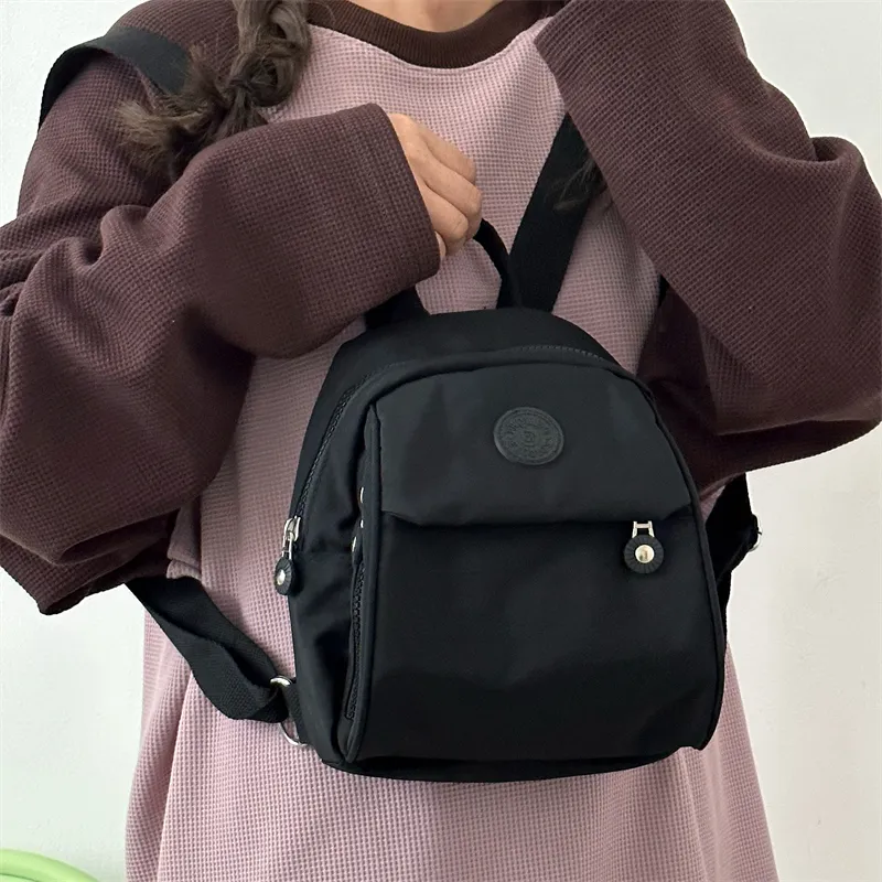 Deli Bear Polyester Backpack Small Size Women's Purple/Black/Pink/Green-10