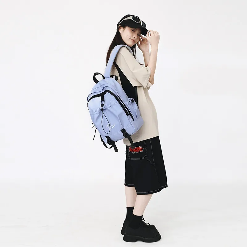 Tong Tong Rabbit Nylon Backpack Large Size Unisex Multicolor-9