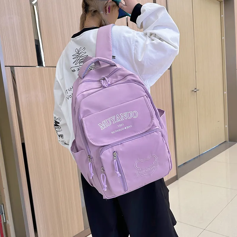 OUZIHUANG Oxford Backpack Regular Unisex Multicolor-5