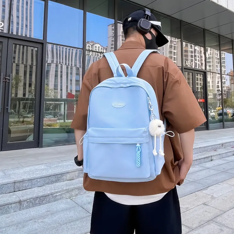 Tong Tong Rabbit Nylon Backpack Large Size Unisex Multicolor-11