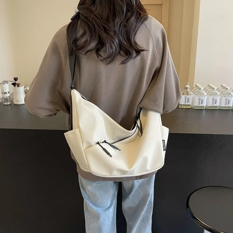 OUZIHUANG Nylon Fabric Crossbody Bag, Shoulder Bag Regular Unisex Multicolor-3