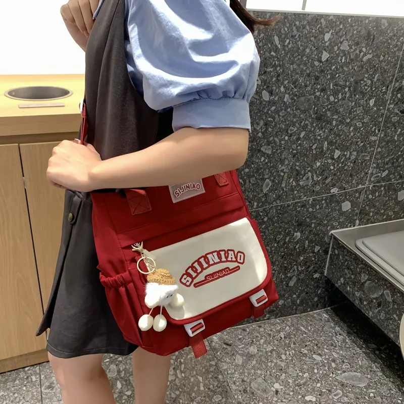 OUZIHUANG Nylon Crossbody Bag Regular Women's Black/Light Blue/Dark Blue/Red/Green/White-14
