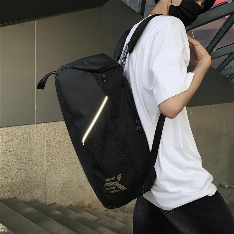 PULUWIRR Nylon Gym Bag Tubas Unisex Black/Red/Green/Khaki/Yellow/Pink-4