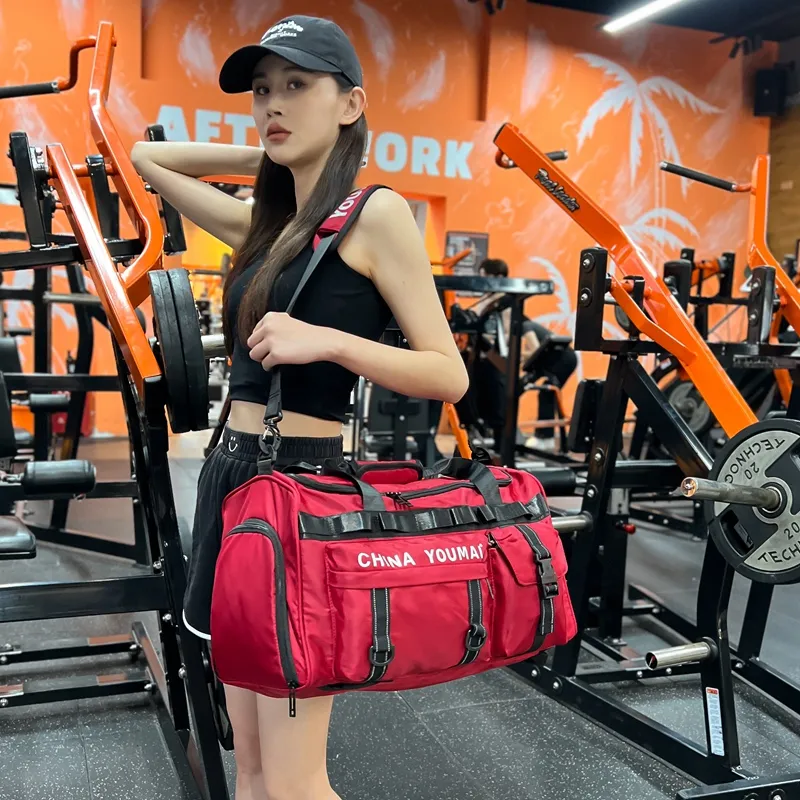 Deli Bear Nylon Gym Bag Unisex Multicolor-17