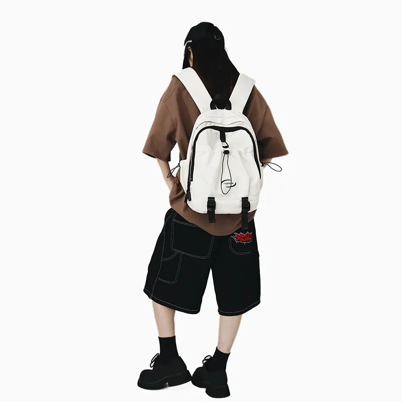 Tong Tong Rabbit Nylon Backpack Large Size Unisex Multicolor-2