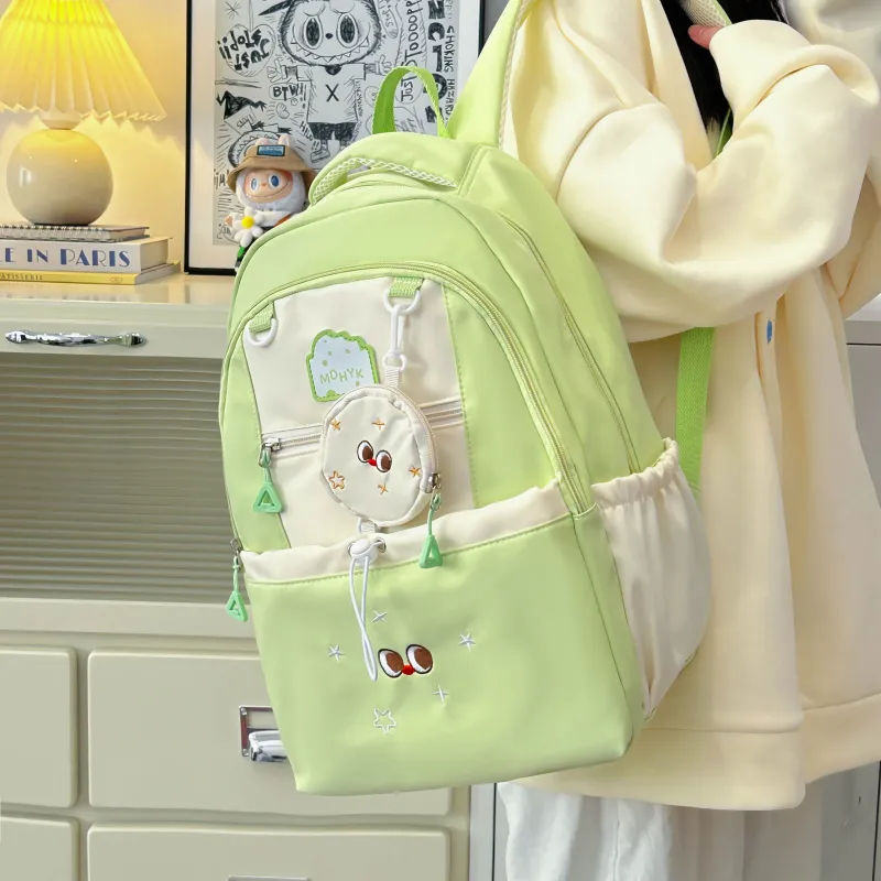 Tong Tong Rabbit Nylon Backpack Large Size Unisex Multicolor-16