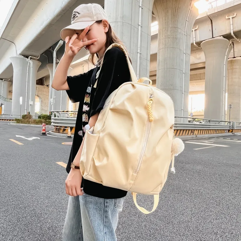 Tong Tong Rabbit Nylon Backpack Large Size Unisex Multicolor-16