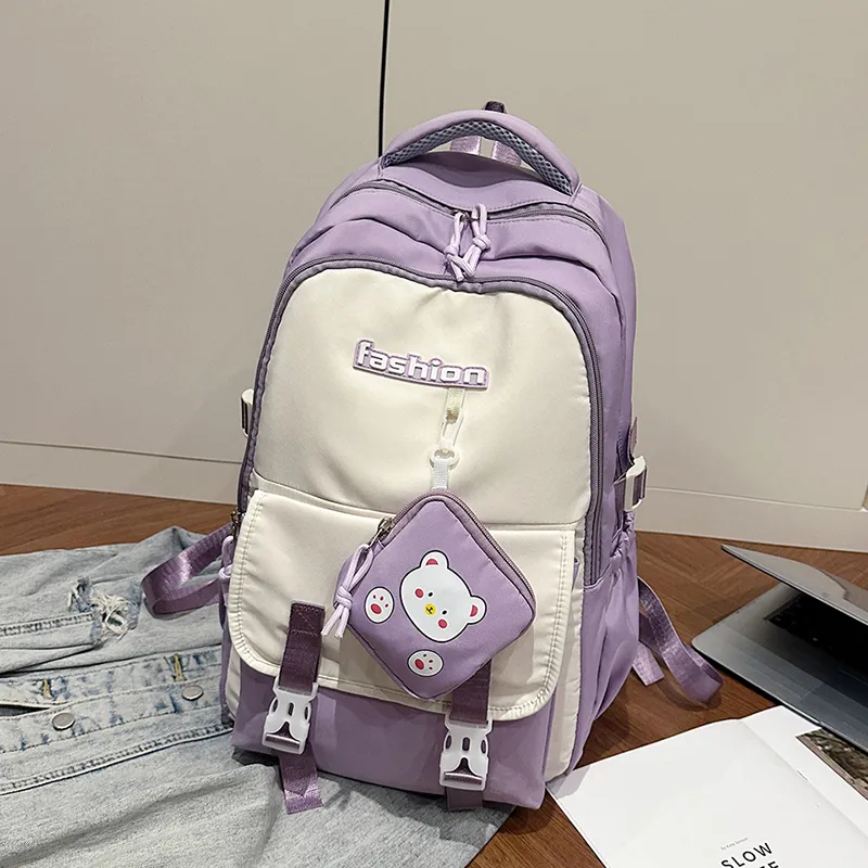 OUZIHUANG Oxford Backpack Women's Multicolor-4