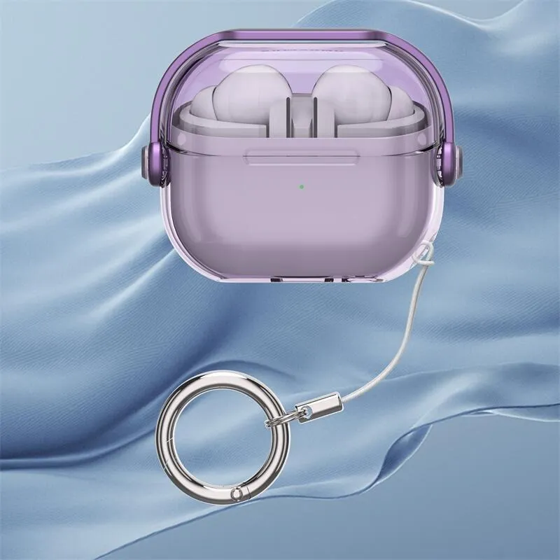 Tong Tong Rabbit Compatible With Samsung Galaxy Buds3 Pro TPU Transparent Lock Headphone Case Headphone Cover-12