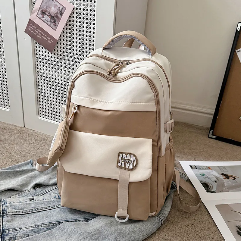OUZIHUANG Oxford Backpack Regular Unisex Multicolor-4