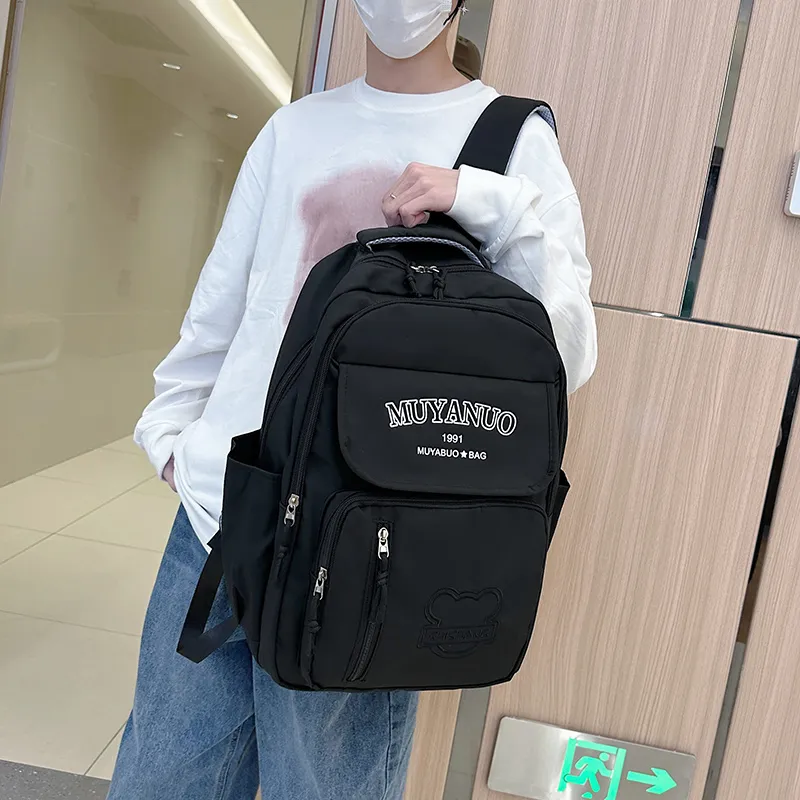 OUZIHUANG Oxford Backpack Regular Unisex Multicolor-17