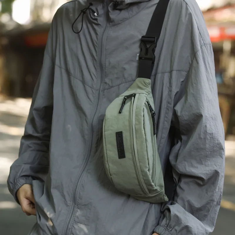 OUZIHUANG Nylon Sling Bag Regular Unisex Multicolor-16