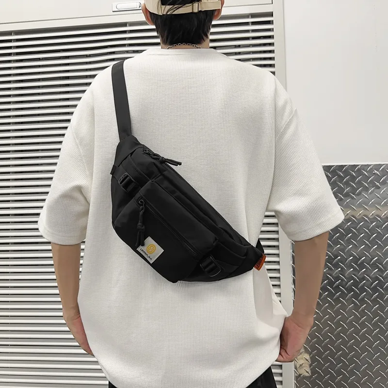 OUZIHUANG Nylon Sling Bag Unisex Multicolor-17