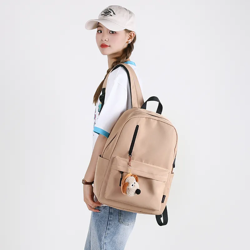 Deli Bear Nylon Backpack Large Size Unisex Multicolor-7