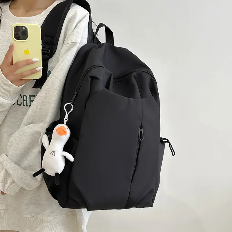 Tong Tong Rabbit Nylon Backpack Large Size Unisex Multicolor-19