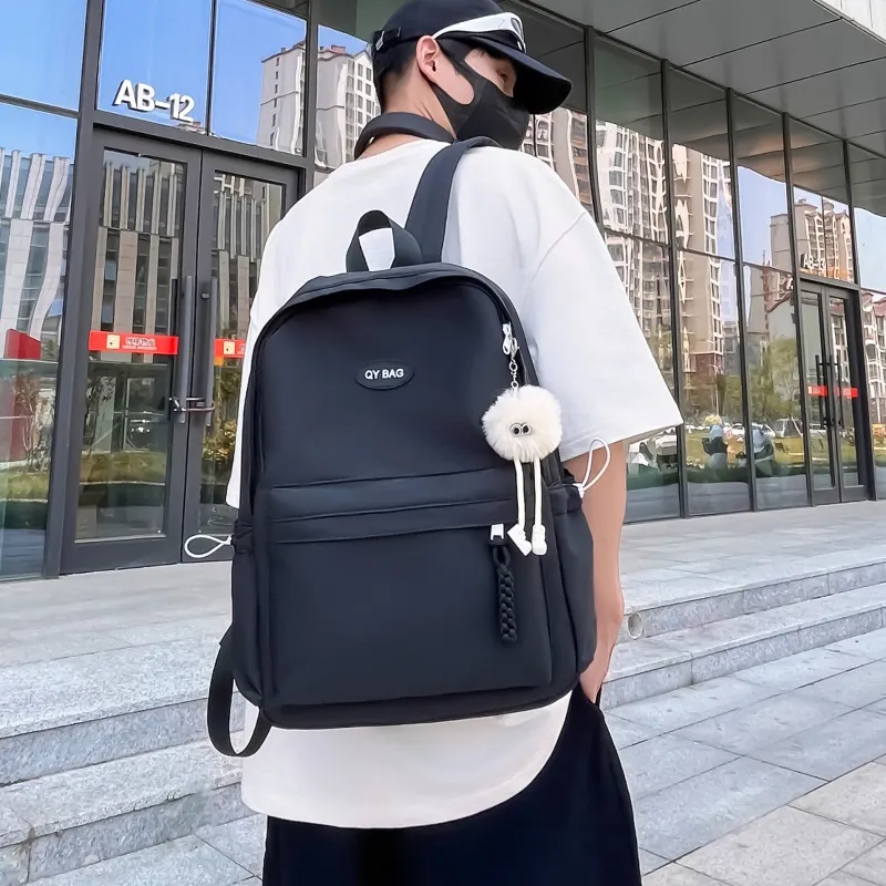 Tong Tong Rabbit Nylon Backpack Large Size Unisex Multicolor-5