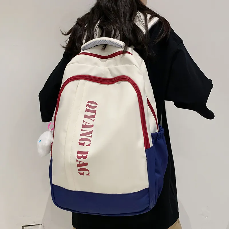Tong Tong Rabbit Nylon Backpack Large Size Unisex Multicolor-4