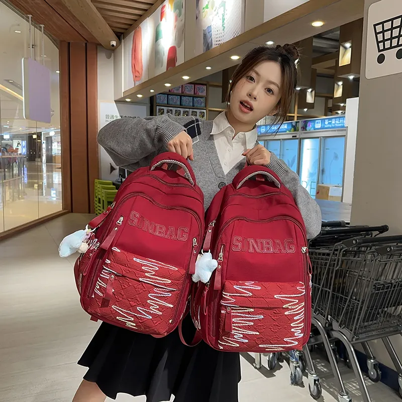 OUZIHUANG Nylon Backpack Unisex Multicolor-12