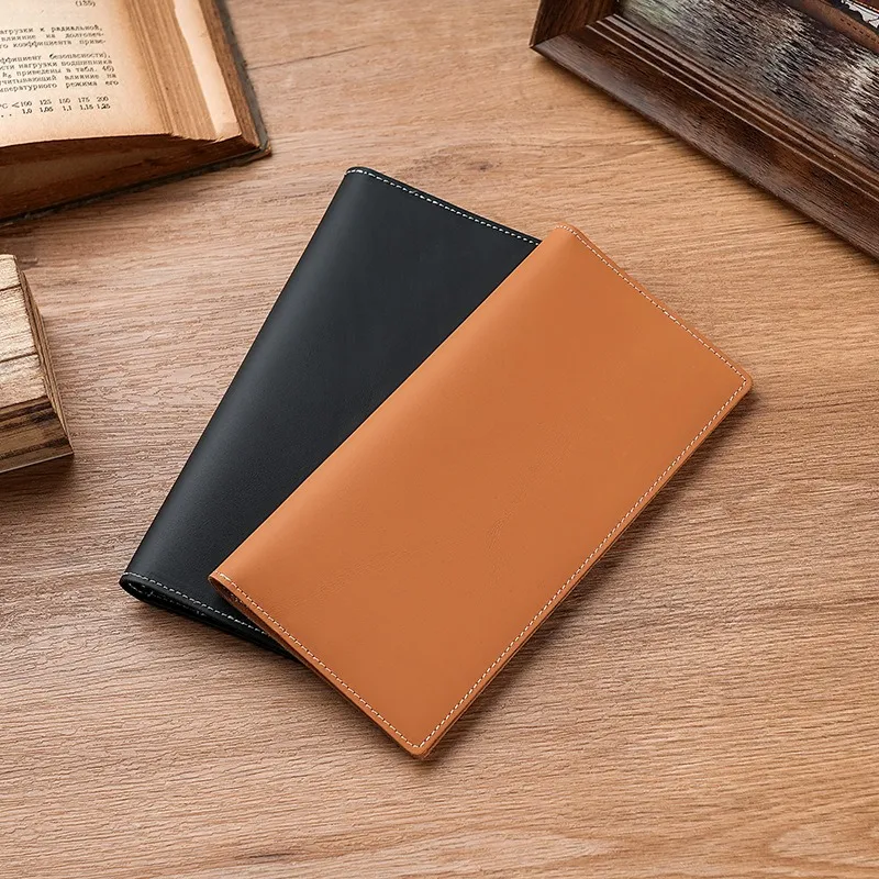 Tong Tong Rabbit Cow Leather Wallet Unisex Black \ Brown-1
