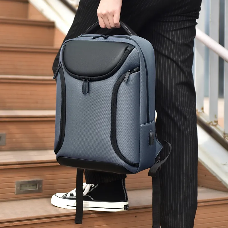 OUZIHUANG Oxford Backpack Regular Men's Multicolor-5