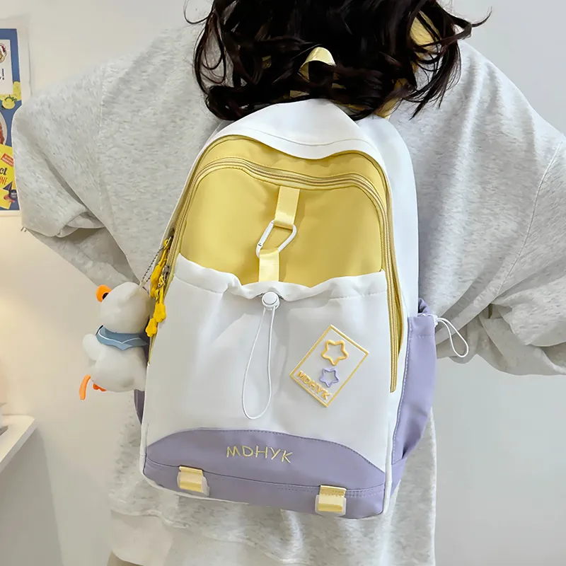 Tong Tong Rabbit Nylon Backpack Unisex Multicolor-6