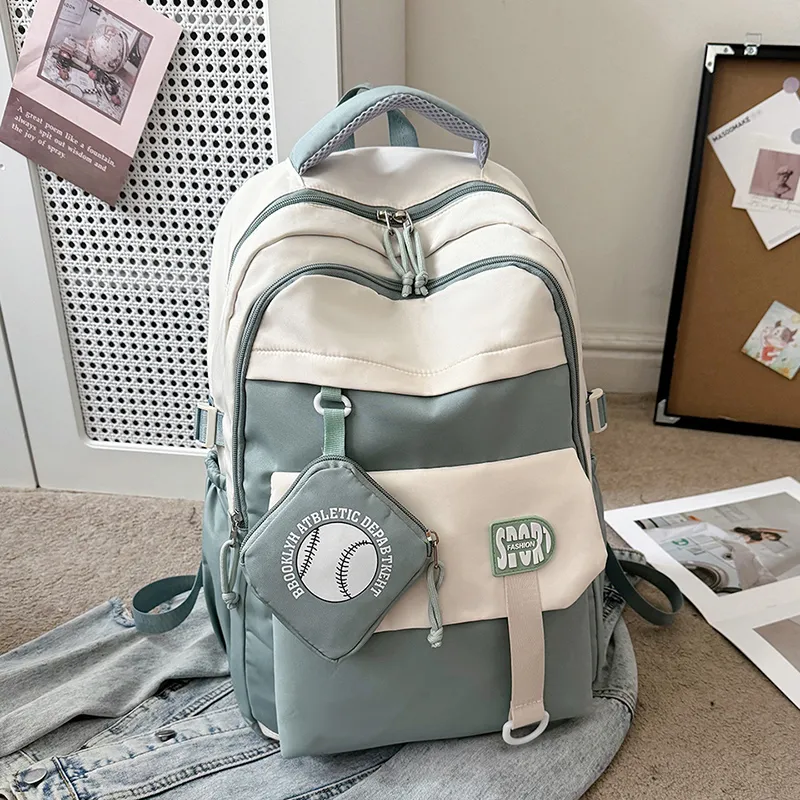 OUZIHUANG Oxford Backpack Regular Unisex Multicolor-10