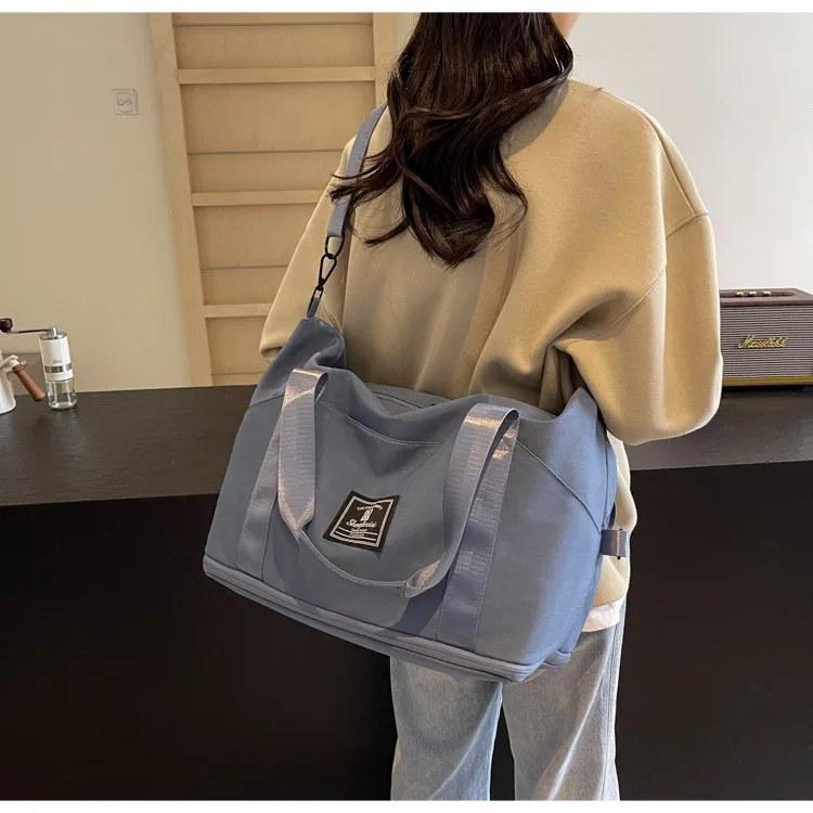 OUZIHUANG Oxford Travel Bag 30L Women's Multicolor-12