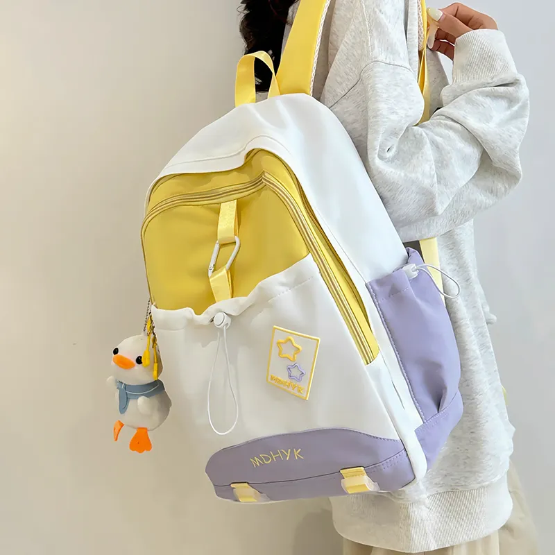 Tong Tong Rabbit Nylon Backpack Unisex Multicolor-9