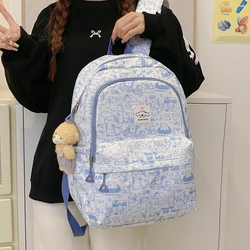 Deli Bear Nylon Backpack Women's Multicolor-8