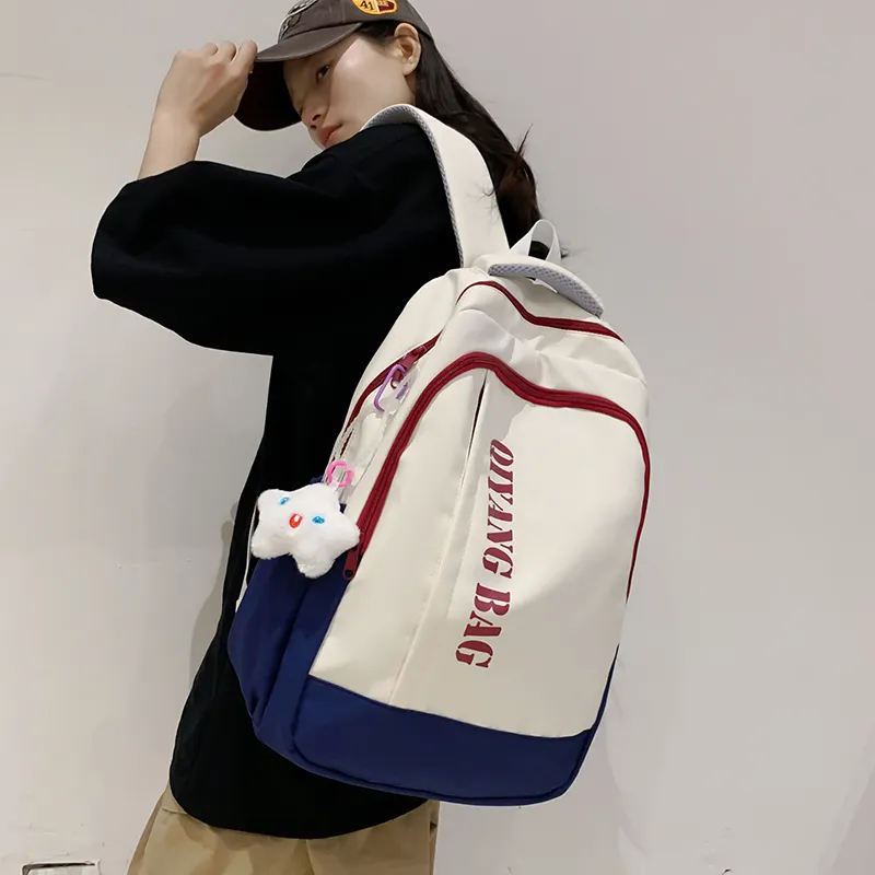 Tong Tong Rabbit Nylon Backpack Large Size Unisex Multicolor-3
