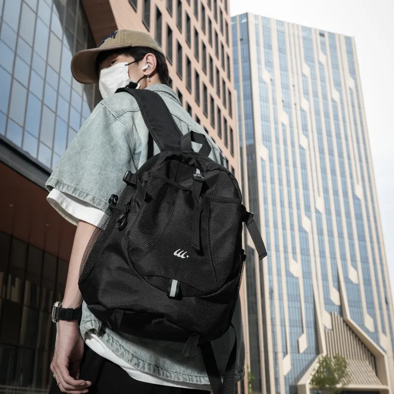 Tong Tong Rabbit Oxford Backpack Unisex Gray/Black-6