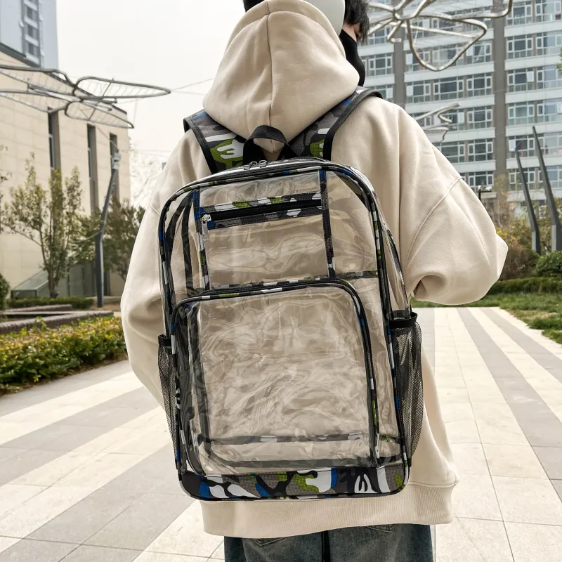 Tong Tong Rabbit Plastic Film Backpack Regular Unisex Multicolor-6