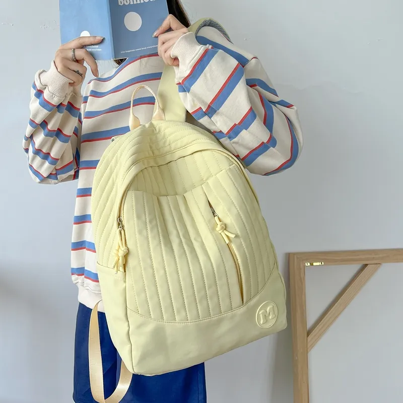 Deli Bear Nylon Fabric Backpack Regular Unisex Multicolor-8