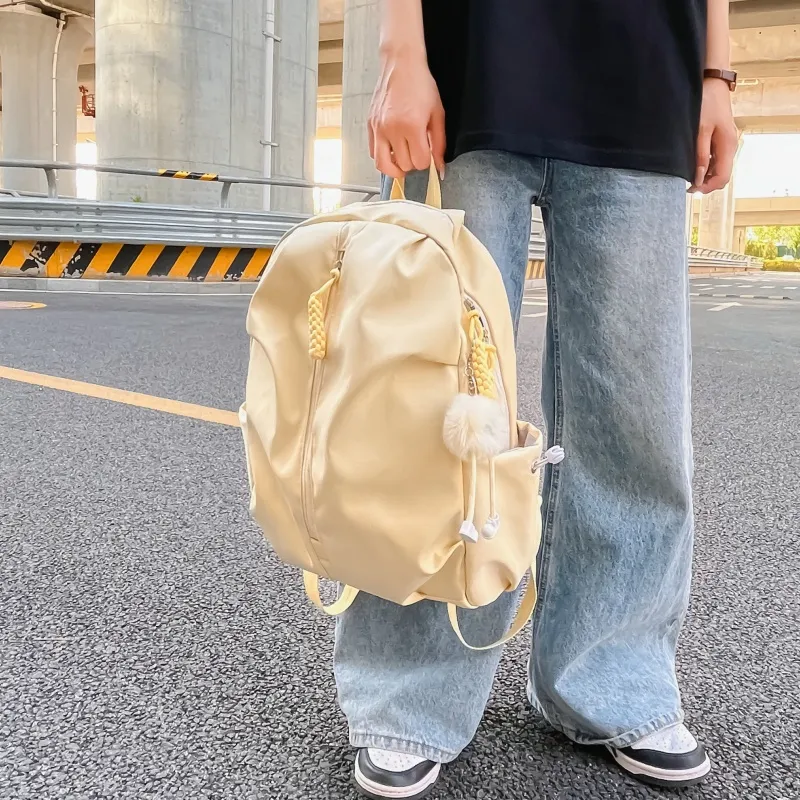 Tong Tong Rabbit Nylon Backpack Large Size Unisex Multicolor-18