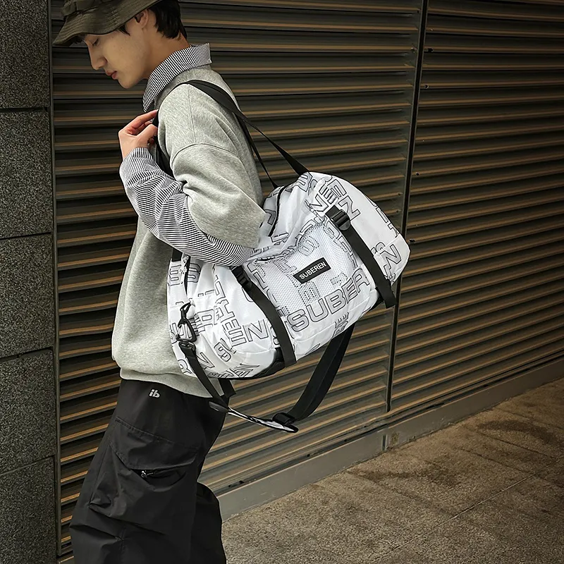 Tong Tong Rabbit Nylon Travel Bag Unisex Multicolor-7
