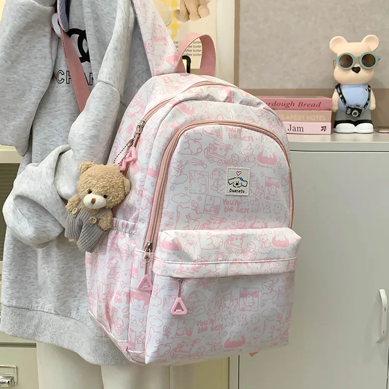 Deli Bear Nylon Backpack Women's Multicolor-2