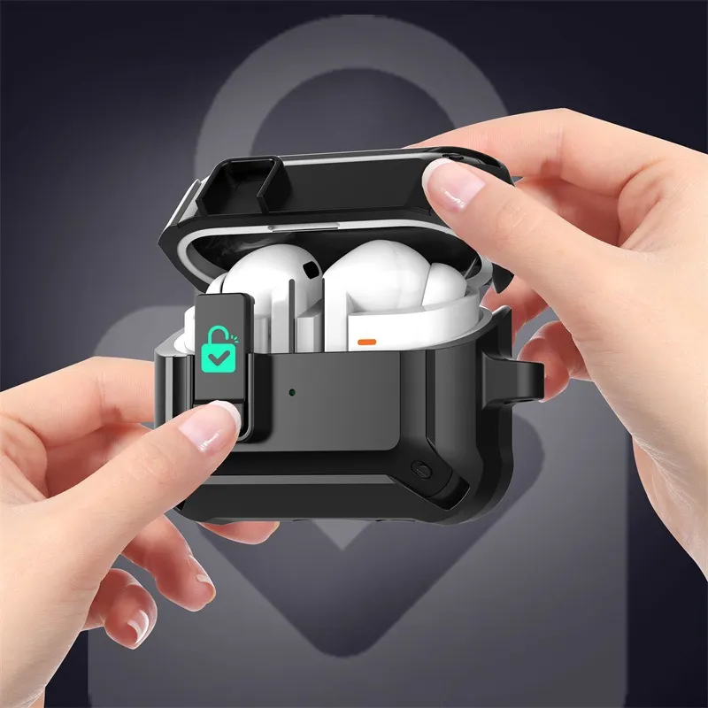 Tong Tong Rabbit Compatibility With Galaxy Buds 3/3 Pro TPU Protective Sleeve Snap Button Headphone Cases-4