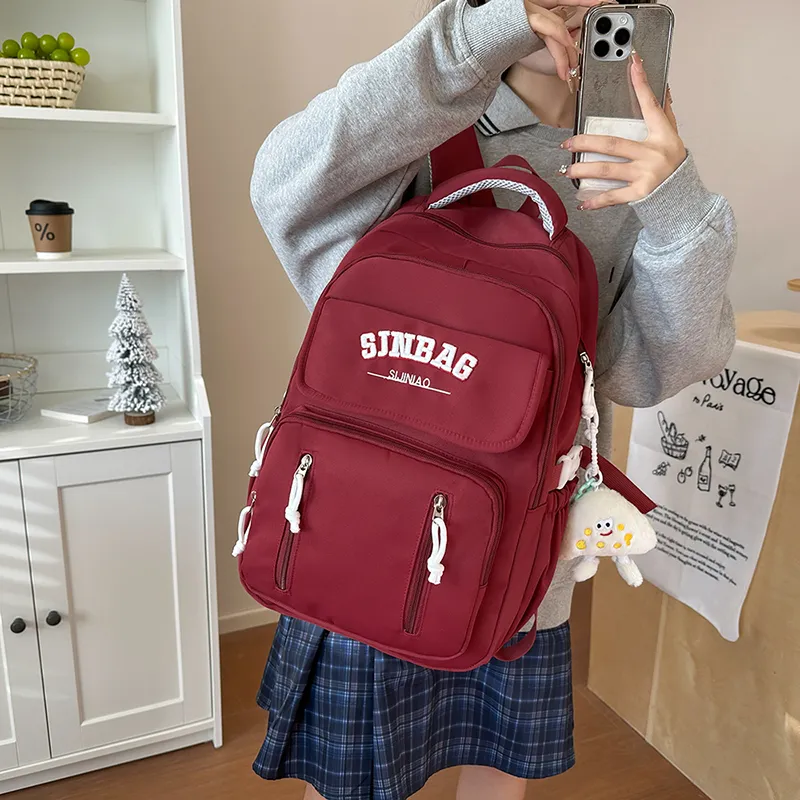 OUZIHUANG Nylon Backpack Women's Multicolor-19