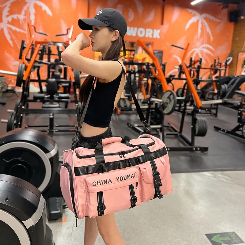 Deli Bear Nylon Gym Bag Unisex Multicolor-6