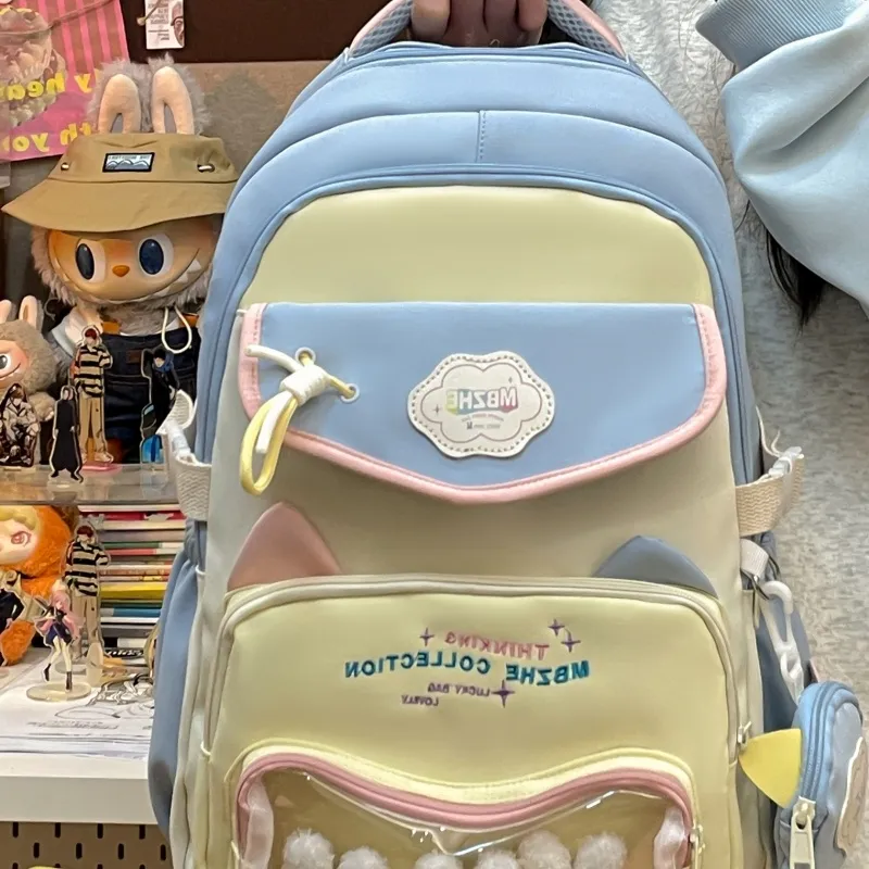 Tong Tong Rabbit Nylon Backpack Unisex Multicolor-16