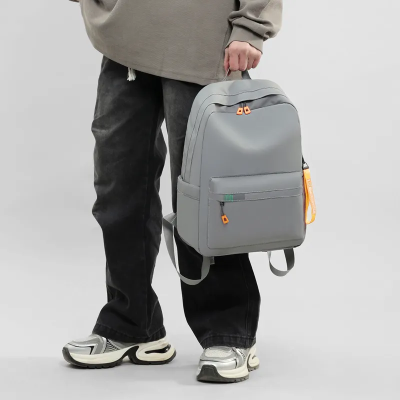 OUZIHUANG Oxford Backpack Unisex Black/Gray-6