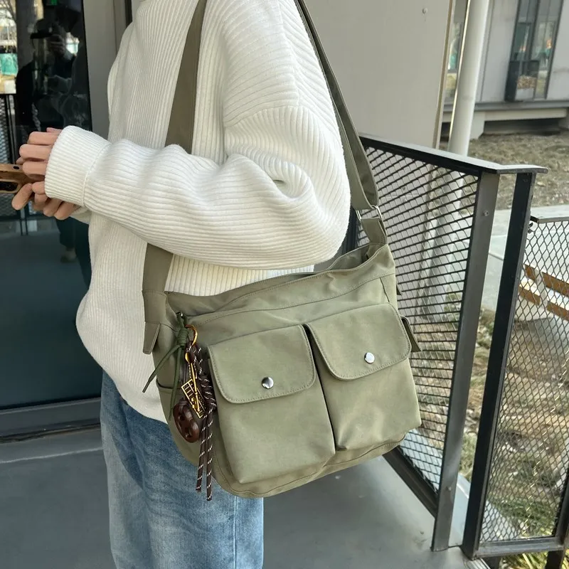 Deli Bear Nylon Shoulder Bag Unisex Multicolor-10