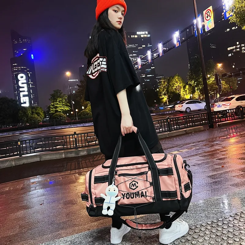 Deli Bear Nylon Travel Bag Unisex Multicolor-24